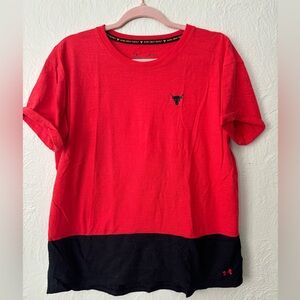 Project Rock Under Armour Red & Black Tshirt
